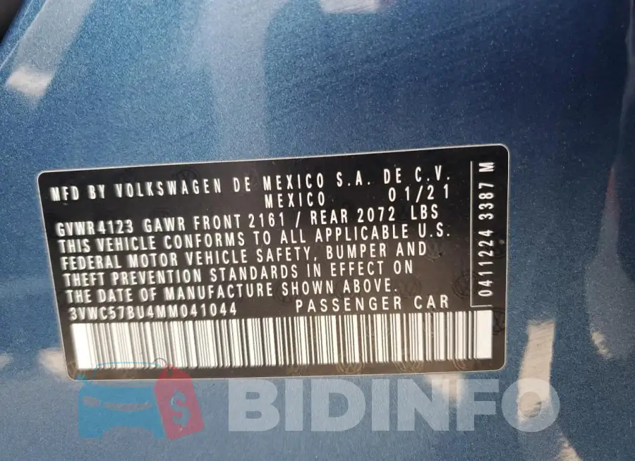 3VWC57BU4MM041044 Photo# 13