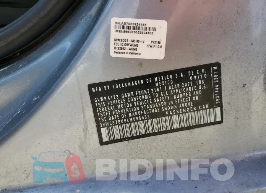 3VWC57BU6LM095959 Photo# 12