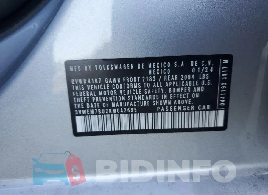 3VWEM7BU2RM042695 Photo# 12