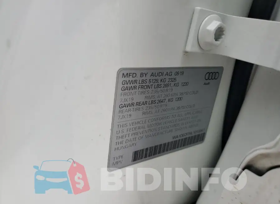 WA1DECF39L1010041 Photo# 13