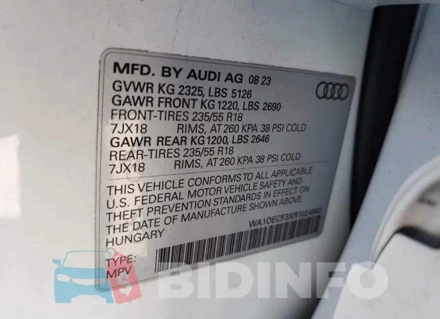 WA1DECF3XR1024863 Photo# 13