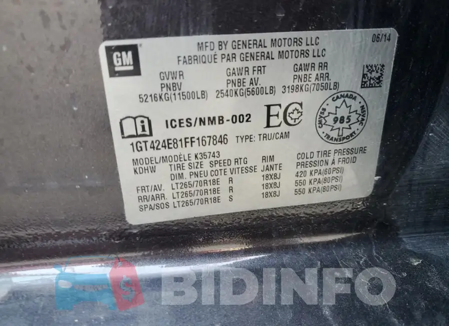1GT424E81FF167846 Photo# 12