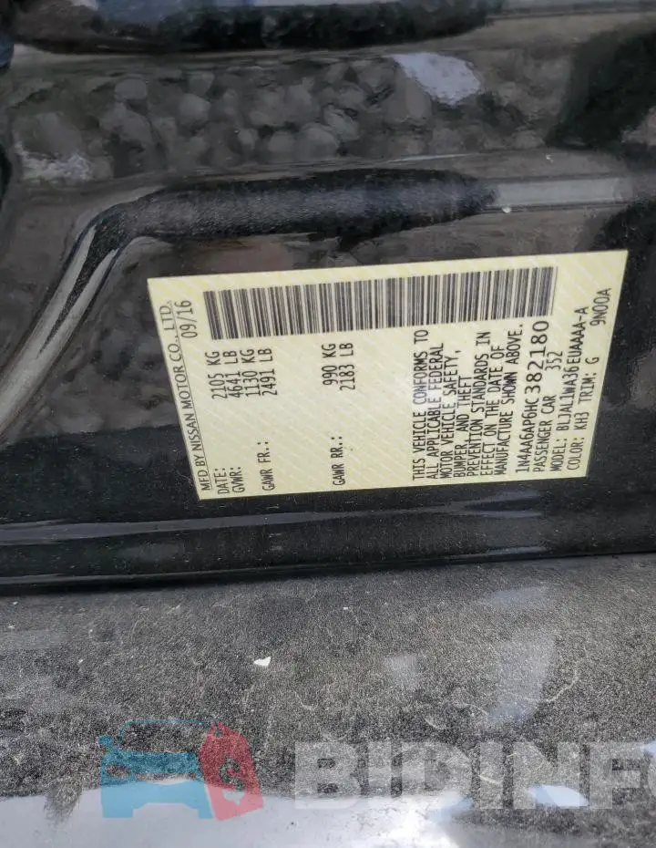 1N4AA6AP6HC382180 Photo# 12