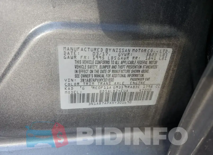 3N1AB7APXHY301690 Photo# 12