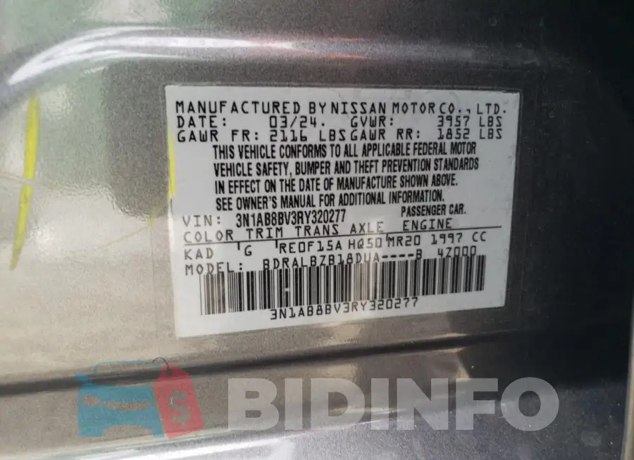 3N1AB8BV3RY320277 Photo# 12