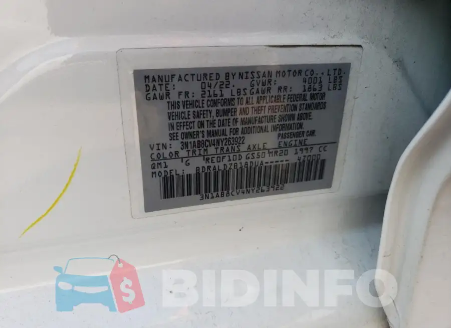 3N1AB8CV4NY263922 Photo# 12