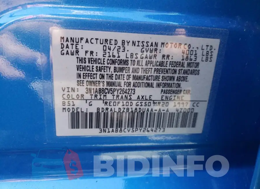3N1AB8CV5PY264273 Photo# 12