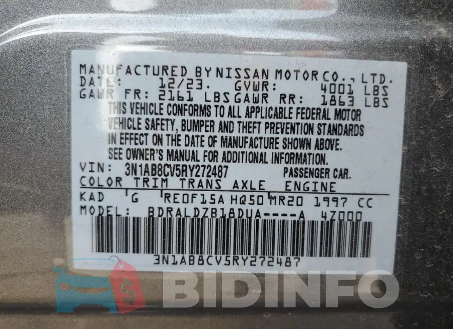 3N1AB8CV5RY272487 Photo# 13