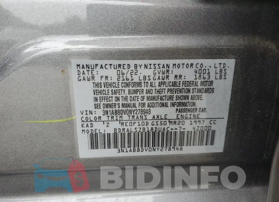 3N1AB8DV0NY278948 Photo# 12