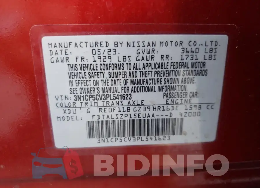 3N1CP5CV3PL541623 Photo# 12