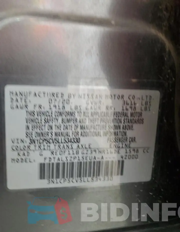 3N1CP5CV5LL534330 Photo# 13