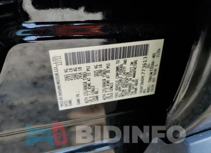 5N1BT3BA0PC773613 Photo# 13