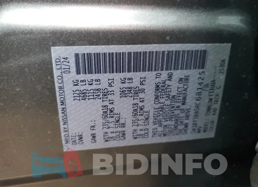 5N1BT3BB5RC681425 Photo# 13