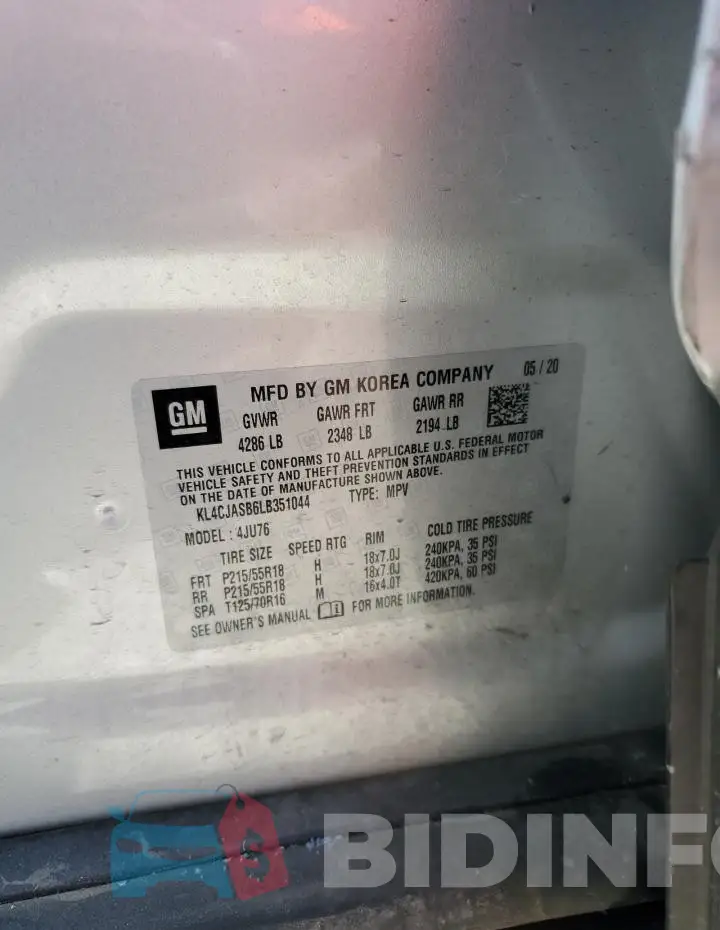 KL4CJASB6LB351044 Photo# 12