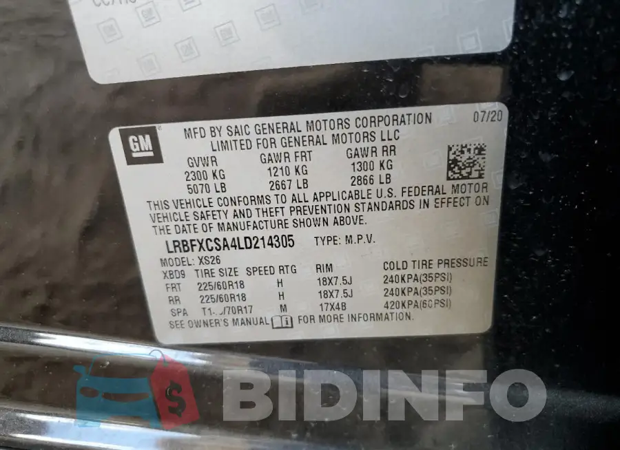 LRBFXCSA4LD214305 Photo# 13