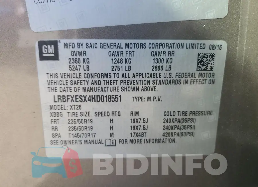 LRBFXESX4HD018551 Photo# 13