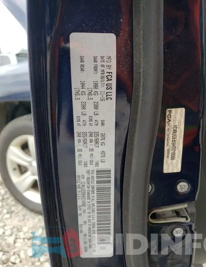 1C4NJDEB9HD210086 Photo# 13