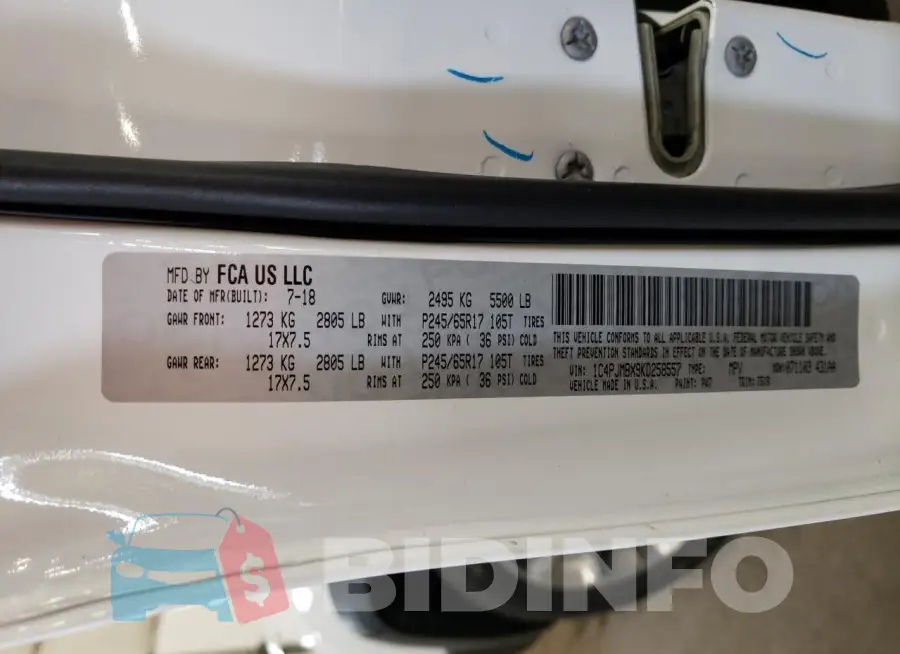 1C4PJMBX9KD258557 Photo# 13