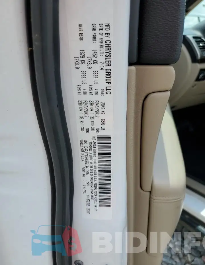 1C4RJFAG5FC602144 Photo# 14