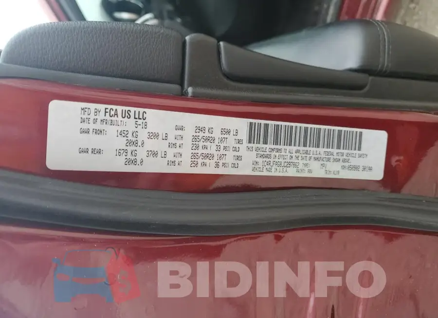 1C4RJFAG8JC297862 Photo# 12