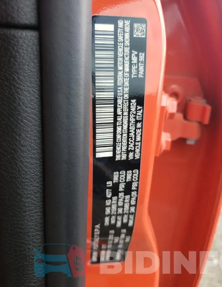 ZACCJAAB7HPF24624 Photo# 12