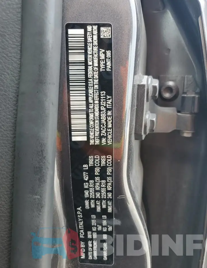ZACCJABB3JPJ21113 Photo# 12