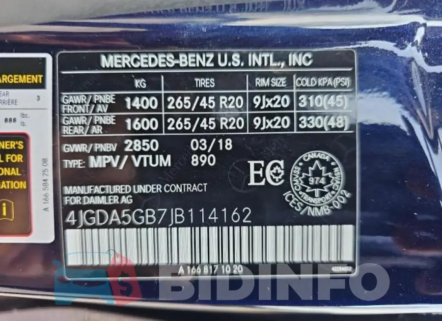 4JGDA5GB7JB114162 Photo# 10