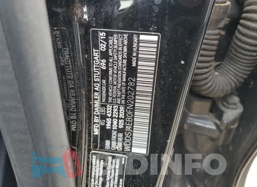WDDSJ4EB0FN202782 Photo# 12