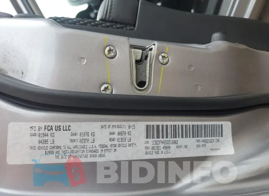 1C3CDFAA2GD516962 Photo# 12