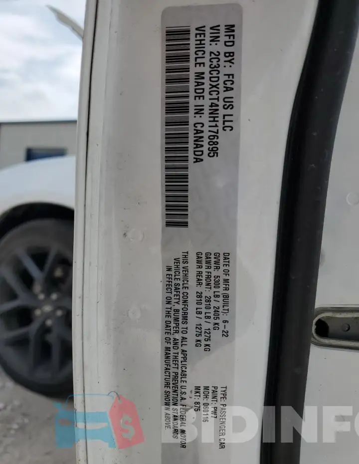 2C3CDXCT4NH176895 Photo# 12