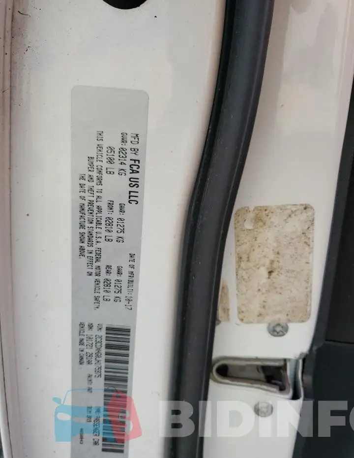 2C3CDXHG0JH175975 Photo# 12