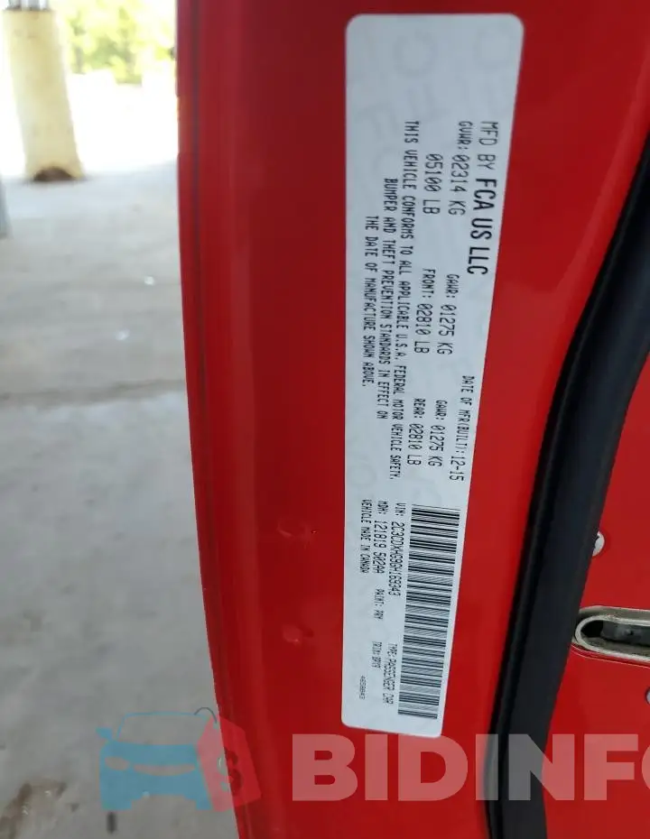 2C3CDXHG9GH169343 Photo# 12