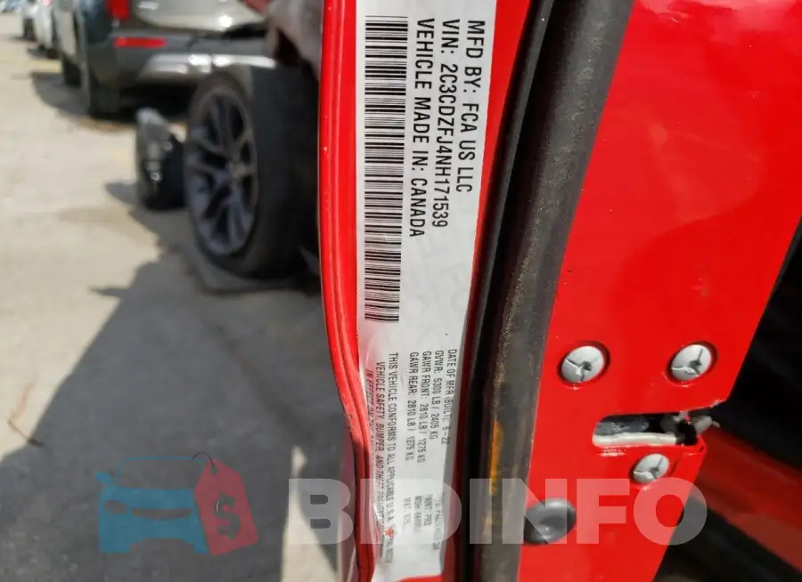 2C3CDZFJ4NH171539 Photo# 12