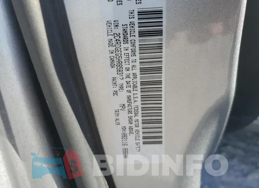 2C4RDGEG5HR858317 Photo# 13