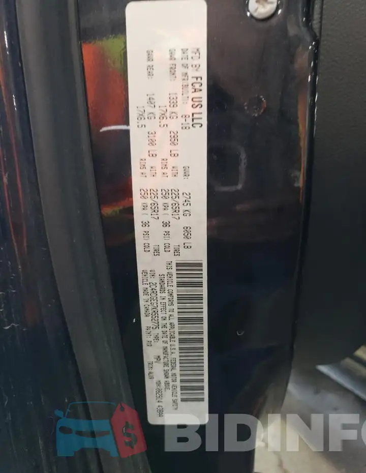 2C4RDGEG7KR552775 Photo# 12