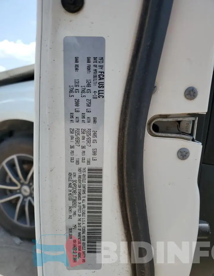 3C4PDCAB1JT382631 Photo# 14