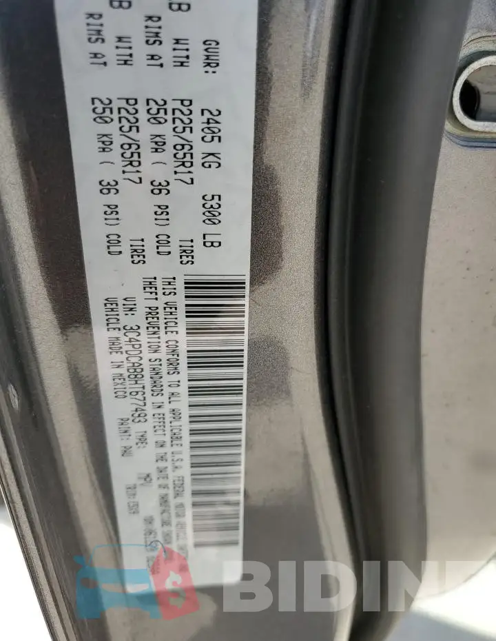 3C4PDCAB8HT677493 Photo# 12