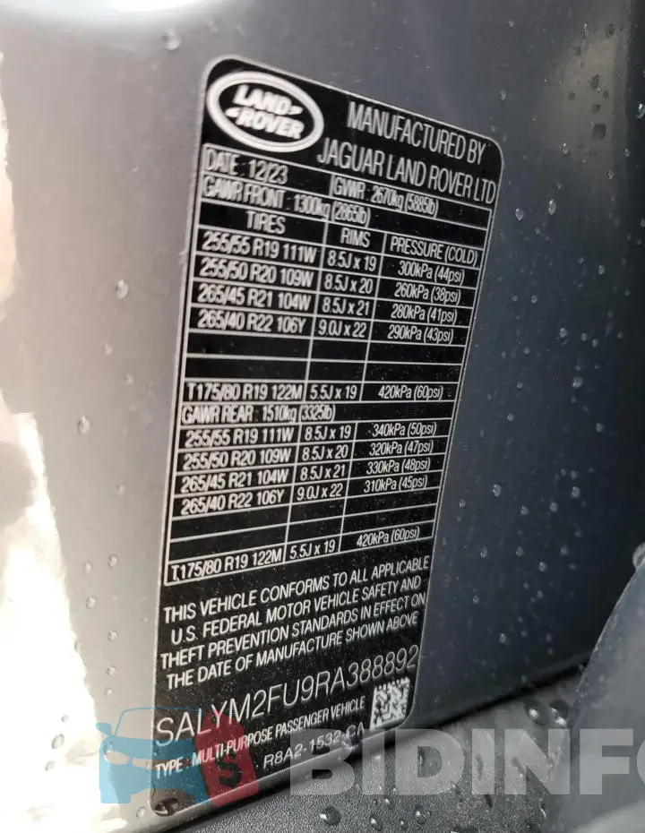SALYM2FU9RA388892 Photo# 13