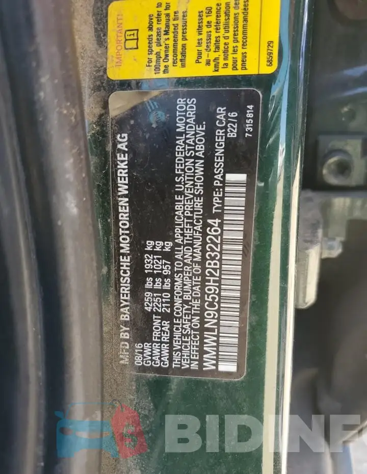 WMWLN9C59H2B32264 Photo# 12