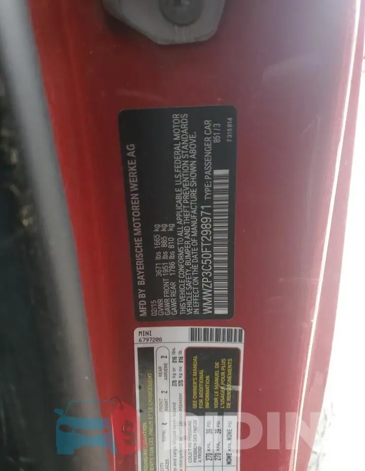 WMWZP3C50FT298971 Photo# 12