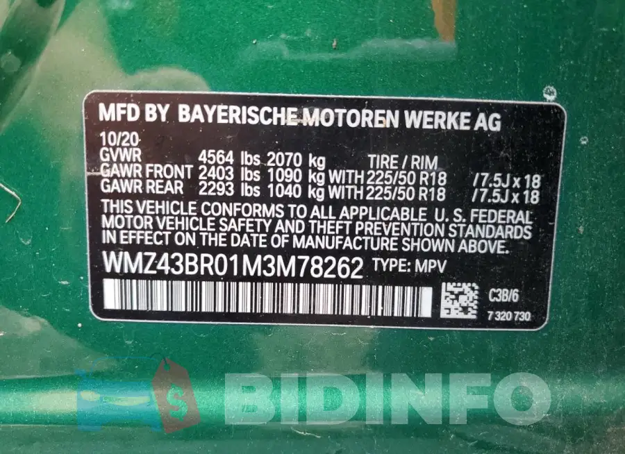 WMZ43BR01M3M78262 Photo# 12