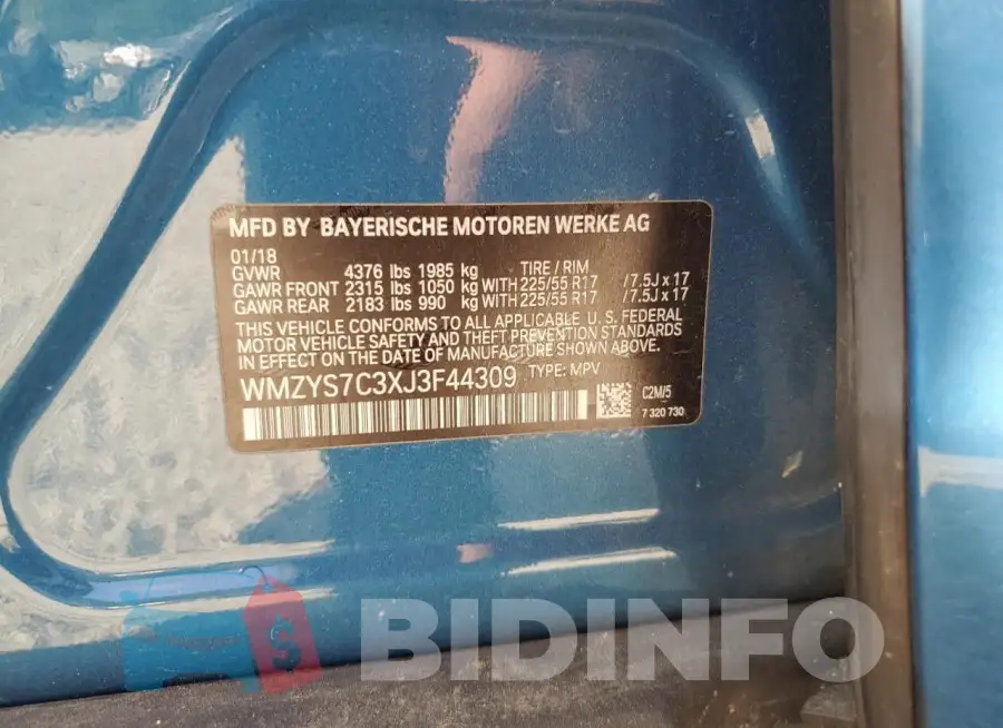 WMZYS7C3XJ3F44309 Photo# 12