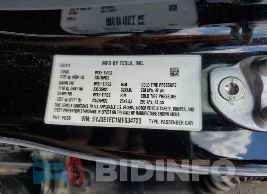 5YJ3E1EC1MF034723 Photo# 12