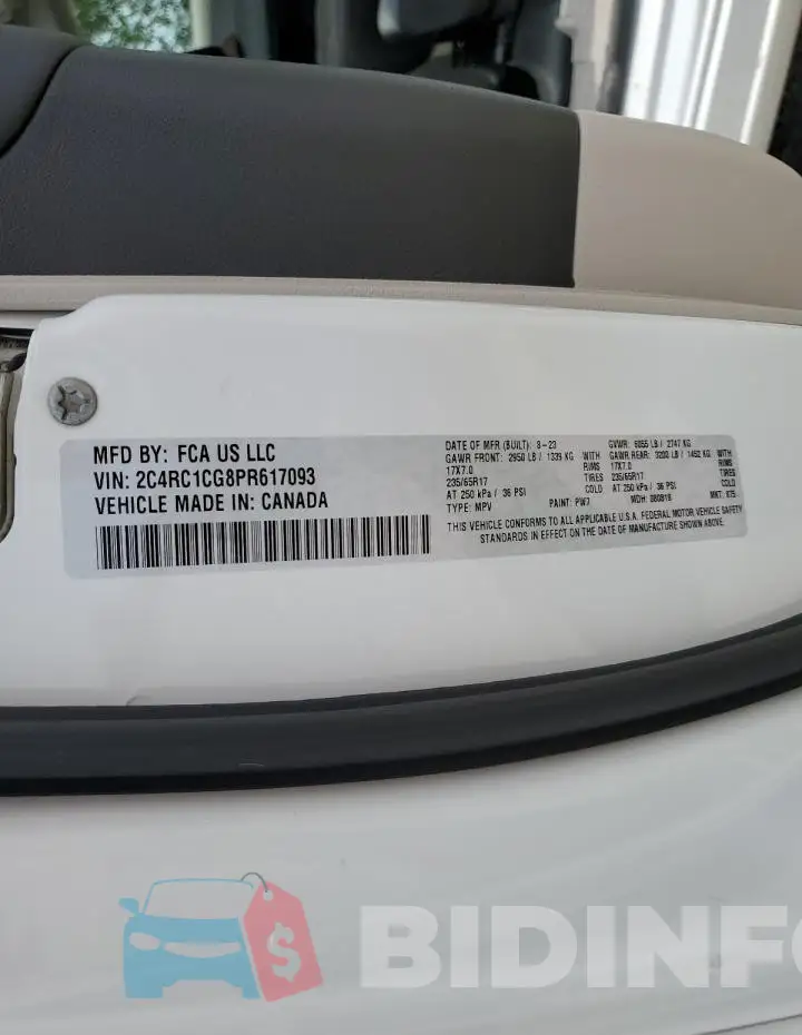 2C4RC1CG8PR617093 Photo# 13