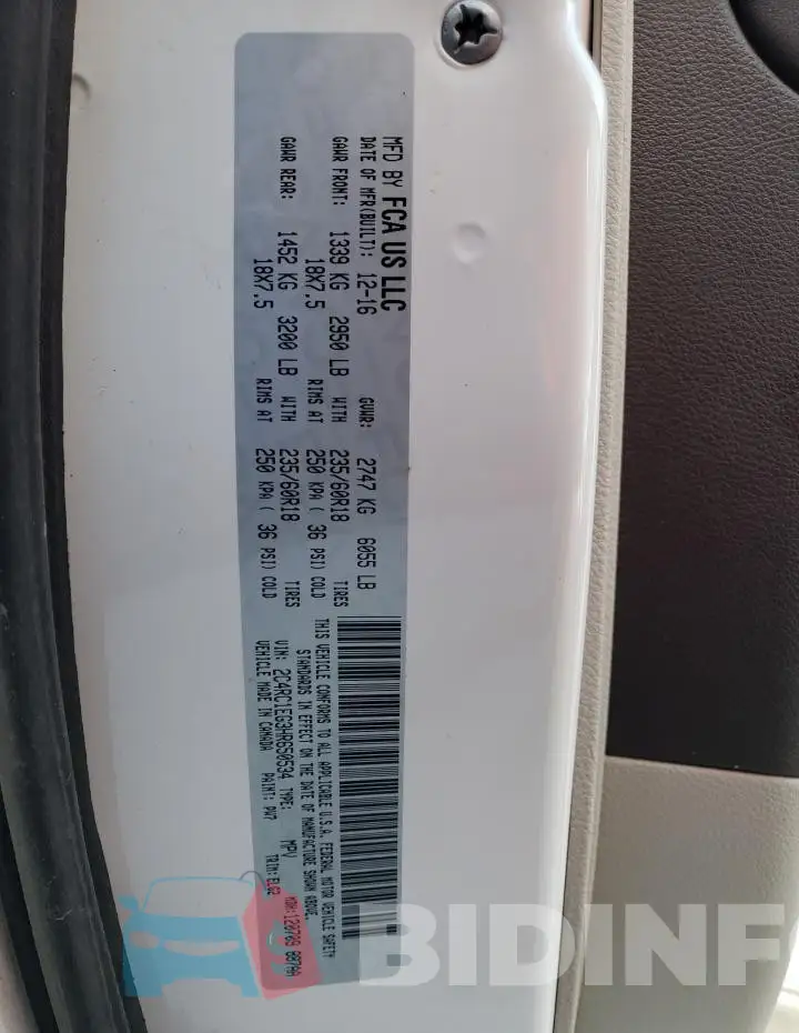 2C4RC1EG3HR650534 Photo# 13