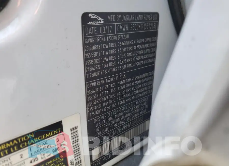 SADCM2BV6HA895882 Photo# 13
