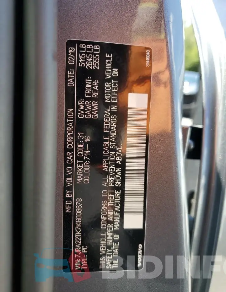 7JRA22TK7KG008678 Photo# 12