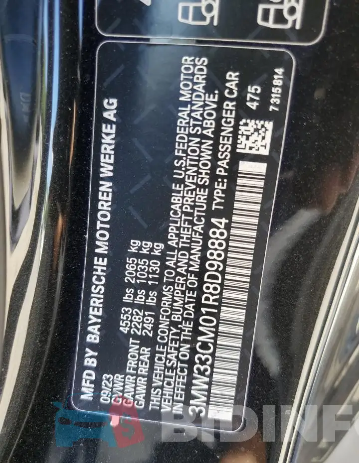 3MW33CM01R8D98884 Photo# 12