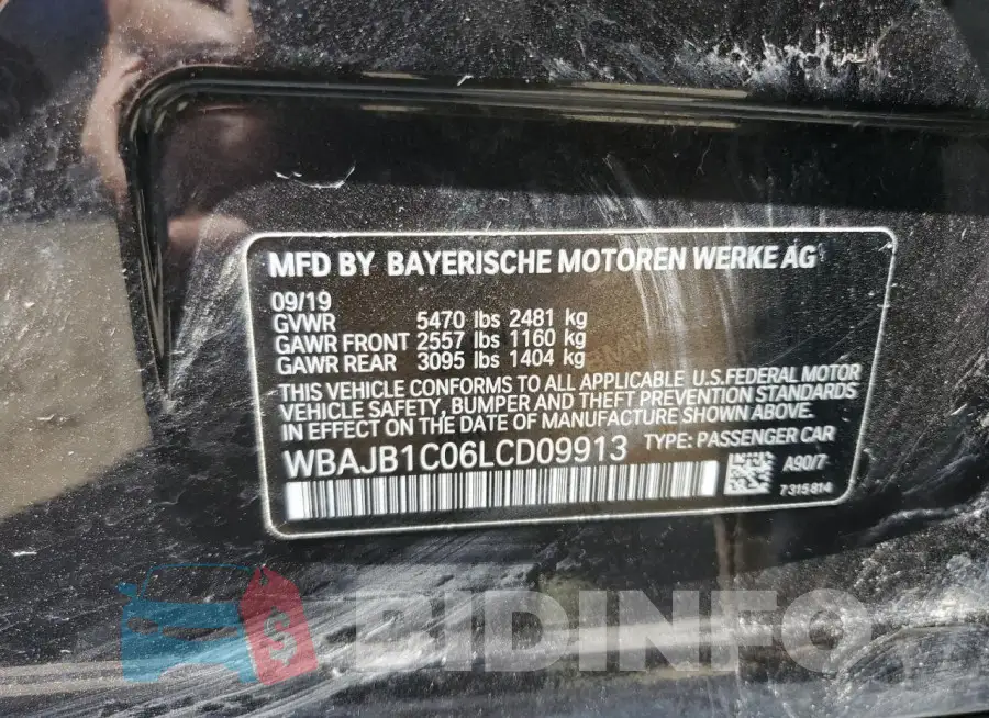 WBAJB1C06LCD09913 Photo# 12