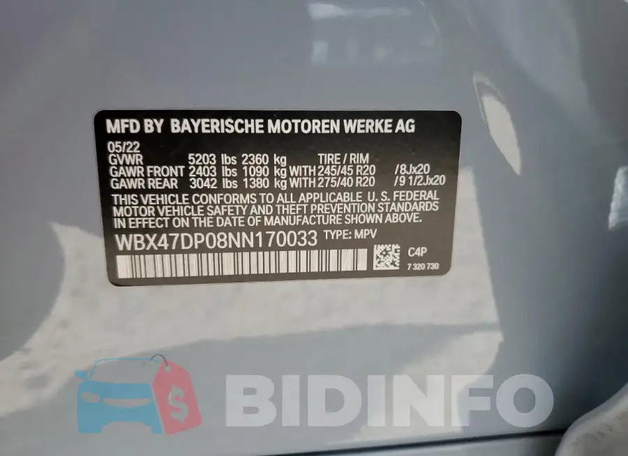 WBX47DP08NN170033 Photo# 13